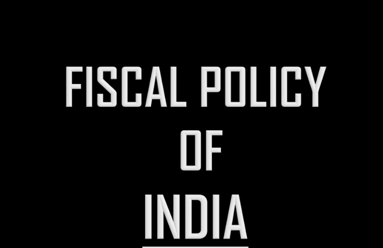 BCom Fiscal Policy of India Notes Study Material